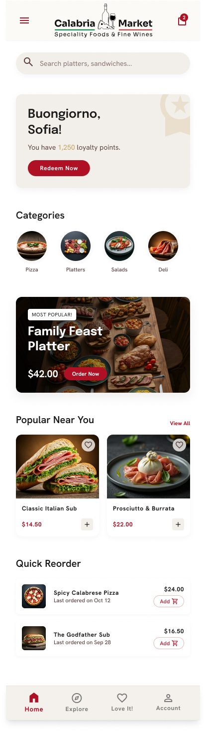 Calabria Market premium mobile commerce case study